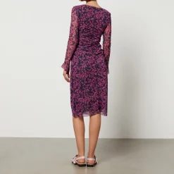 Dresses|Dresses|Stepney Workers Club Baum Und Pferdgarten Janis Floral-Print Mesh Dress - XS