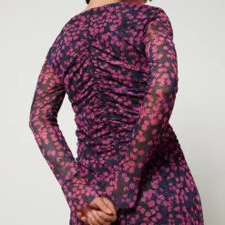 Dresses|Dresses|Stepney Workers Club Baum Und Pferdgarten Janis Floral-Print Mesh Dress - XS
