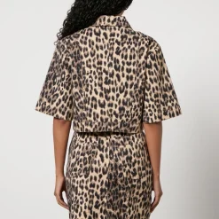 Co-Ord Sets|T-Shirts And Tops|Baum Und Pferdgarten Majsa Leopard-Print Denim Jacket - EU 40/UK 12