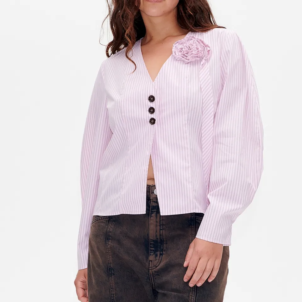 T-Shirts And Tops|Shirts And Blouses|Baum Und Pferdgarten Millea Cotton-Poplin Shirt - EU 38/UK 10