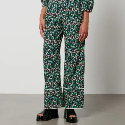 Trousers|Dr. Martens Baum und Pferdgarten Nala Floral-Print Cotton Trousers - EU 40/UK 12