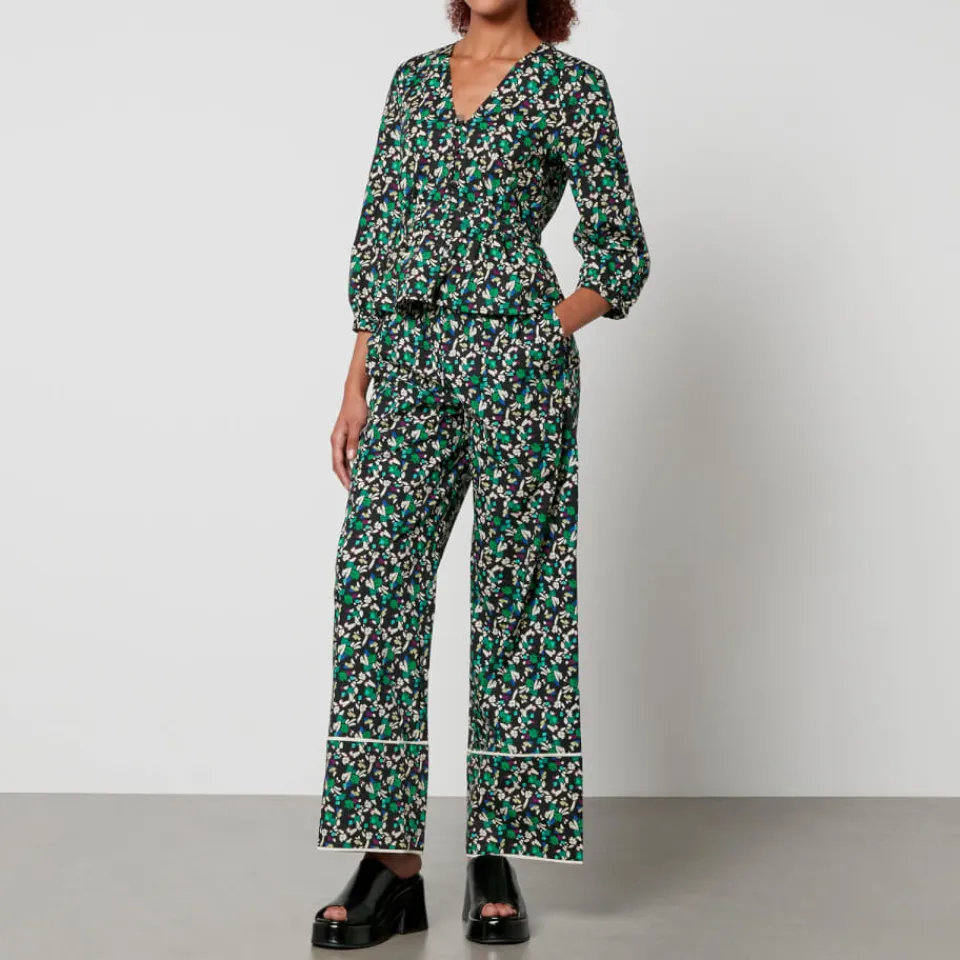 Trousers|Dr. Martens Baum und Pferdgarten Nala Floral-Print Cotton Trousers - EU 40/UK 12