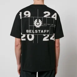 T-Shirts|T-Shirts|Belstaff Centenary Double Logo Cotton-Jersey T-Shirt - M