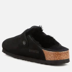 Sandals & Slides|Sandals|Dr. Martens Birkenstock Boston Suede And Shearling Mules - UK 3.5/EU 36