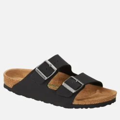 Sandals & Slides|Sandals|Birkenstock Men's Arizona Vegan Double Strap Sandals - Black - EU 44/UK 9.5