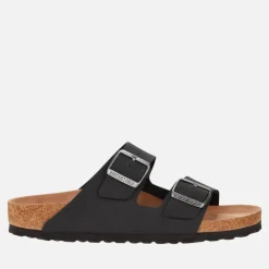 Sandals & Slides|Sandals|Dr. Martens Birkenstock Women's Arizona Slim Fit Vegan Double Strap Sandals - Black - UK 3.5