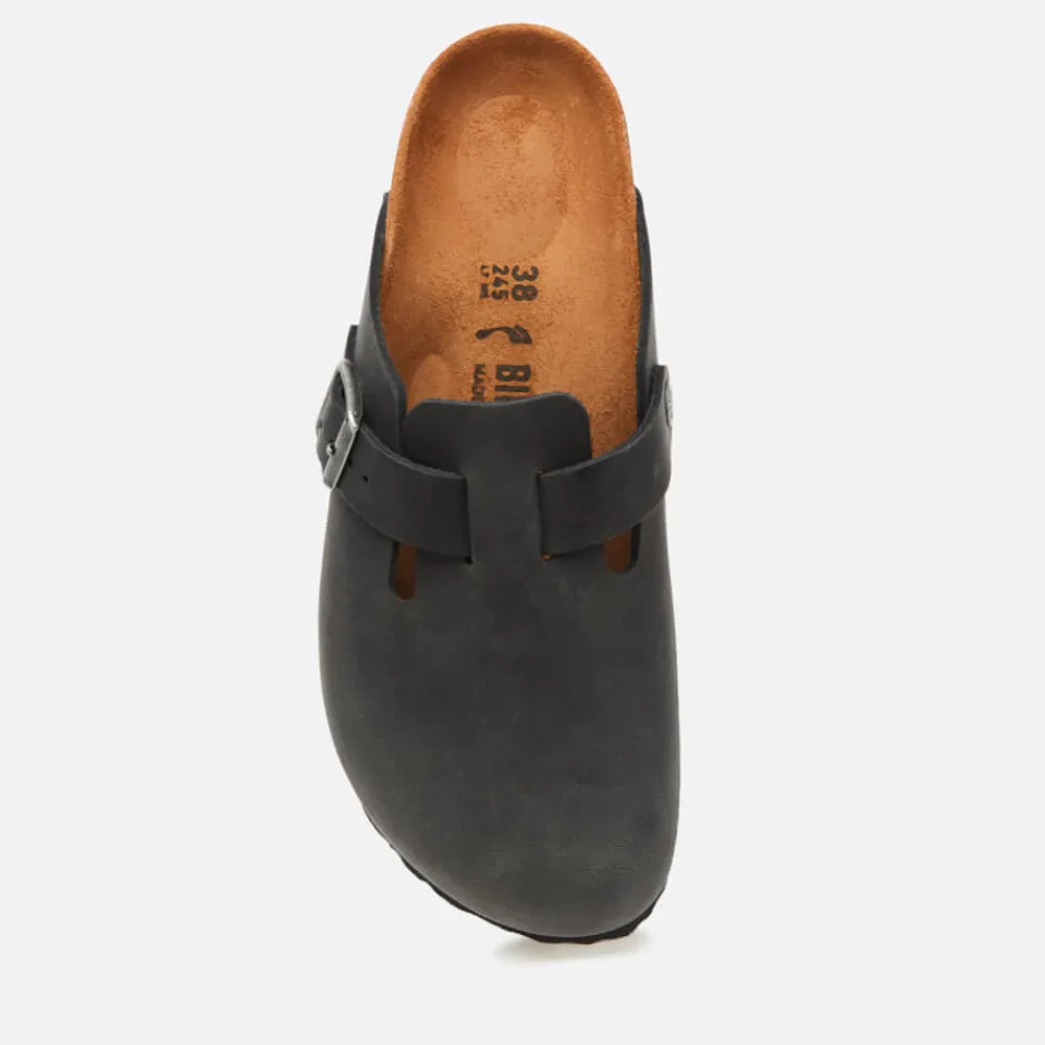 Sandals & Slides|Sandals|Birkenstock Women's Boston Oiled Leather Mules - Black - EU 36/UK 3.5