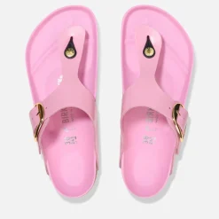 Sandals & Slides|Sandals|Dr. Martens Birkenstock Women's Gizeh Big Buckle Patent-Leather Sandals - UK 4.5