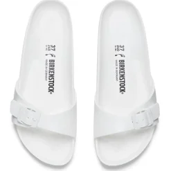Flats|Birkenstock Women's Madrid Slim Fit Eva Single Strap Sandals - White - EU 37/UK 4.5