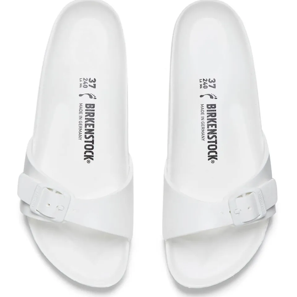Flats|Birkenstock Women's Madrid Slim Fit Eva Single Strap Sandals - White - EU 37/UK 4.5