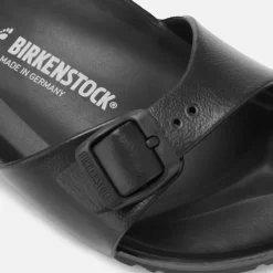 Sandals & Slides|Sandals|Birkenstock Women's Madrid Slim Fit Eva Single Strap Sandals - Black - EU 37/UK 4.5
