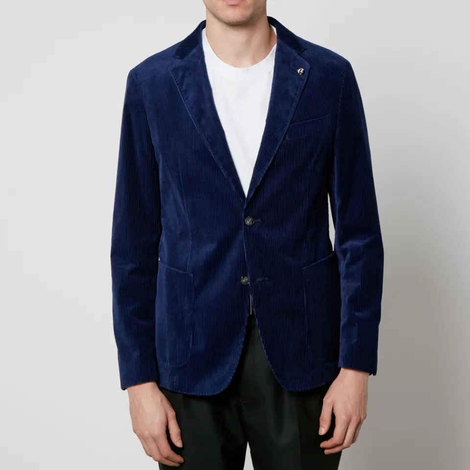 Jackets|Coats|Dr. Martens BOSS Black C-Hanry Stretch-Cotton Blazer - IT 48/M