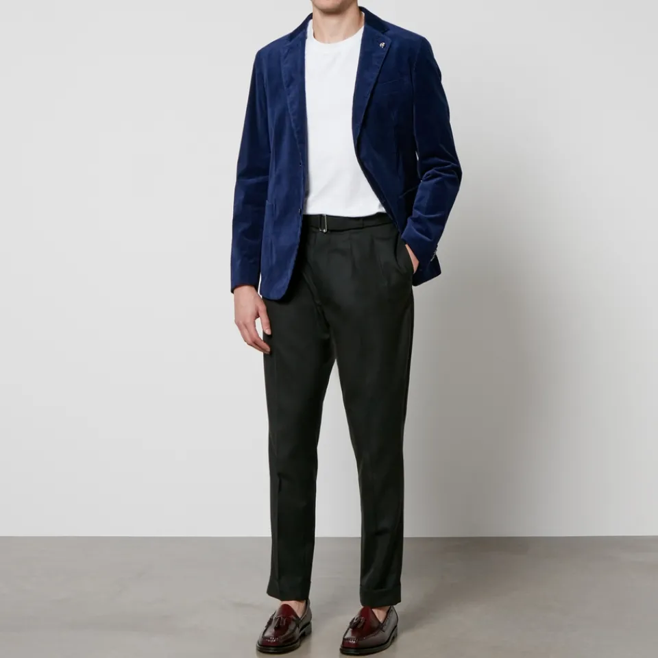 Jackets|Coats|Dr. Martens BOSS Black C-Hanry Stretch-Cotton Blazer - IT 48/M