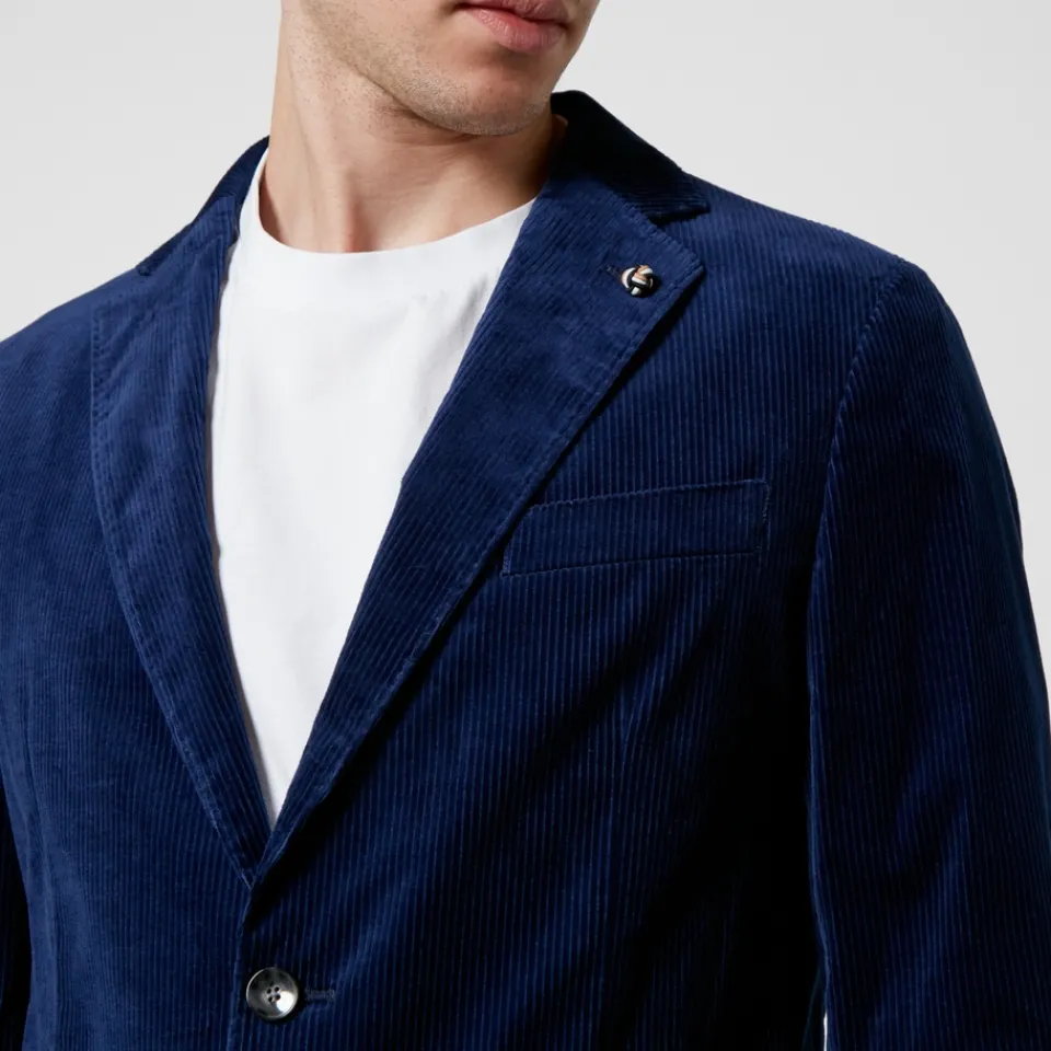 Jackets|Coats|Dr. Martens BOSS Black C-Hanry Stretch-Cotton Blazer - IT 48/M