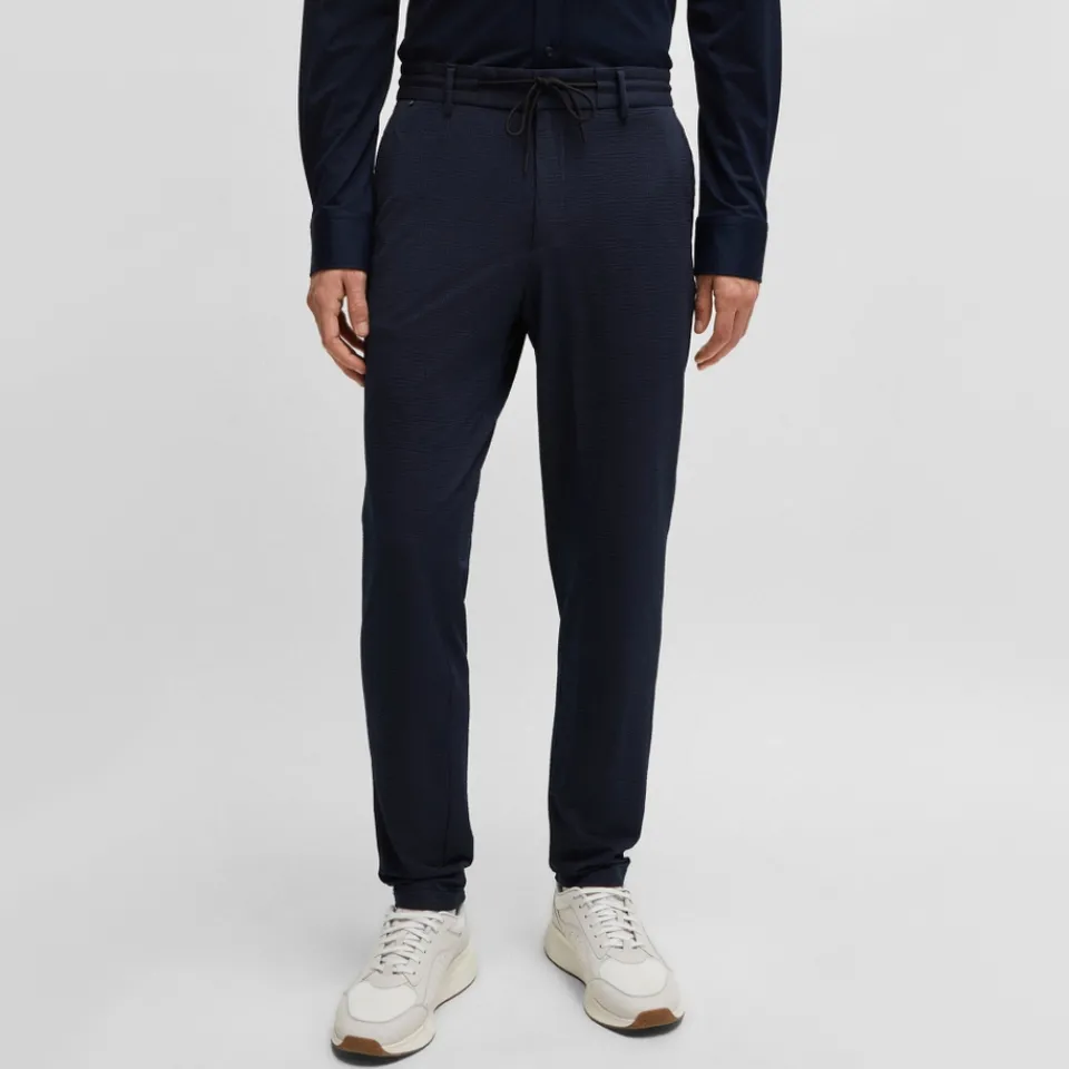 Trousers|Dr. Martens BOSS Black P-Genius Seersucker Trousers - XS
