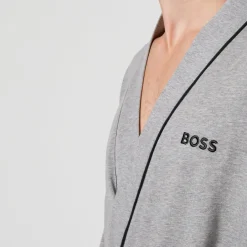 Loungewear|Dr. Martens BOSS Bodywear Logo-Detailed Cotton Robe - M