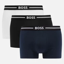 Underwear|BOSS Bodywear Three-Pack Bold Stretch-Cotton Boxer Trunks - S