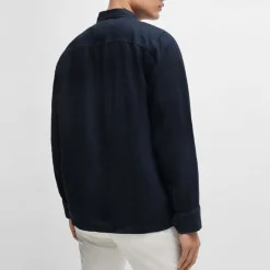 Shirts|Shirts|Maison Kitsuné BOSS Orange Lovel Linen Overshirt - S