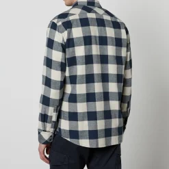 Shirts|Shirts|BOSS Orange Riou Checked Brushed Cotton Shirt - S