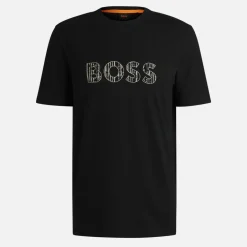 T-Shirts|T-Shirts|BOSS Orange Te_logotexture Cotton-Jersey T-Shirt - XXL