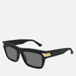 Sunglasses|Sunglasses|Bottega Veneta Acetate Rectangle-Frame Sunglasses