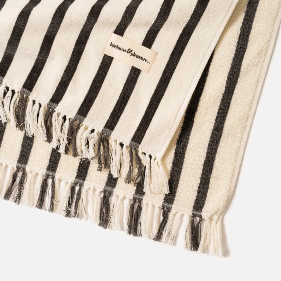 Outdoors|Dr. Martens Business & Pleasure Beach Blanket - Black Stripe
