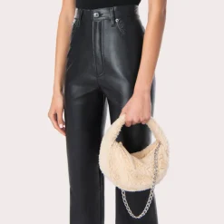 Bags|BY FAR Baby Cush Shearling Bag