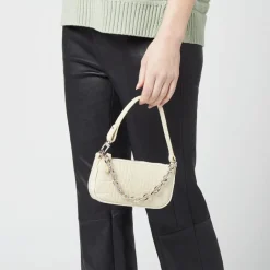 Bags|A.P.C. BY FAR Women's Mini Rachel Croco Bag - Cream