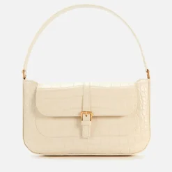 Bags|Dr. Martens BY FAR Women's Miranda Croco Shoulder Bag - Cream