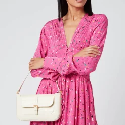 Bags|Dr. Martens BY FAR Women's Miranda Croco Shoulder Bag - Cream
