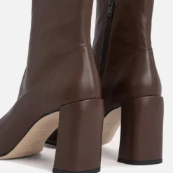 Boots|BY FAR Women's Vlada Leather Heeled Boots - UK 4