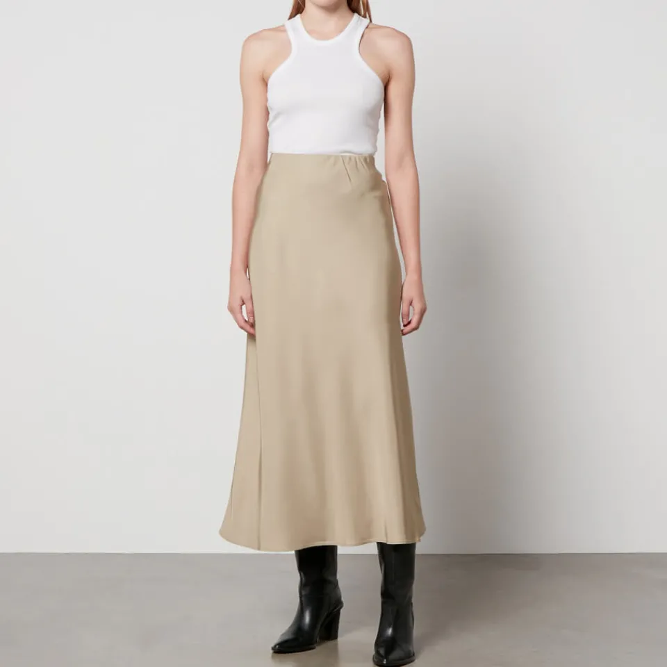 Skirts|Skirts|Dr. Martens By Malene Birger Boshan Satin-Twill Midi Skirt - DK 38/UK 10