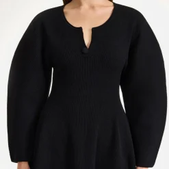 Dresses|Dresses|Dr. Martens By Malene Birger Francesca Ribbed-Knit Mini Dress - M