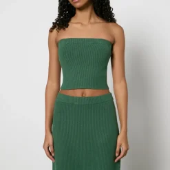 Co-Ord Sets|T-Shirts And Tops|By Malene Birger Giovania Ribbed-Knit Bandeau - L