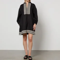 Co-Ord Sets|Dresses|PS Paul Smith By Malene Birger Limonna Embroidered Linen Dress - DK 38/UK 10