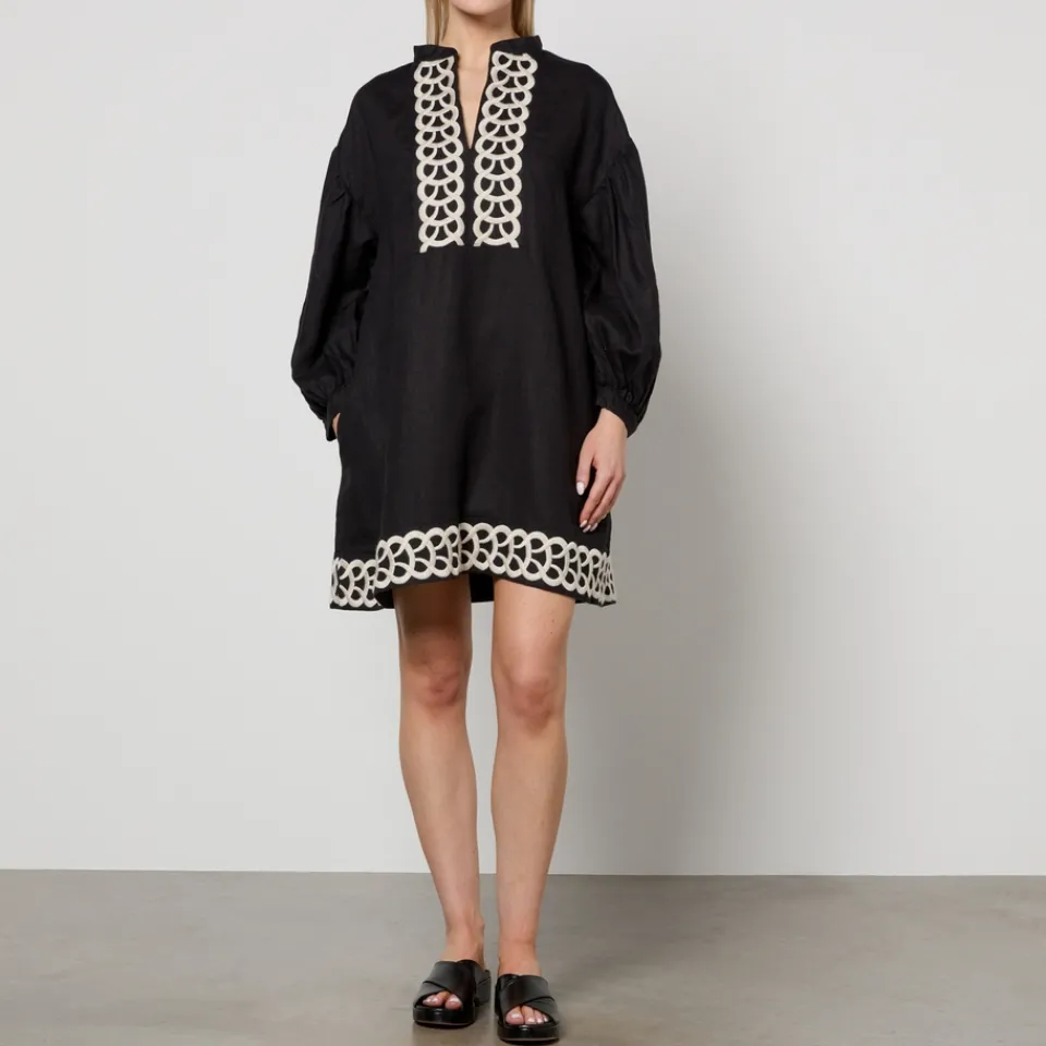 Co-Ord Sets|Dresses|PS Paul Smith By Malene Birger Limonna Embroidered Linen Dress - DK 38/UK 10