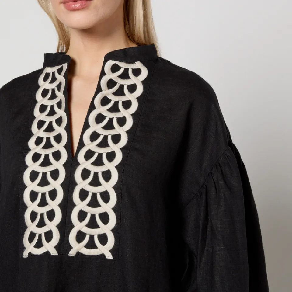 Co-Ord Sets|Dresses|PS Paul Smith By Malene Birger Limonna Embroidered Linen Dress - DK 38/UK 10