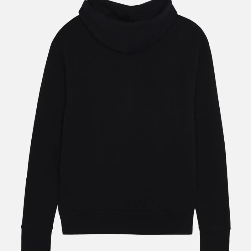 Sweatshirts|Café Kitsuné Logo-Print Cotton-Jersey Hoodie - S