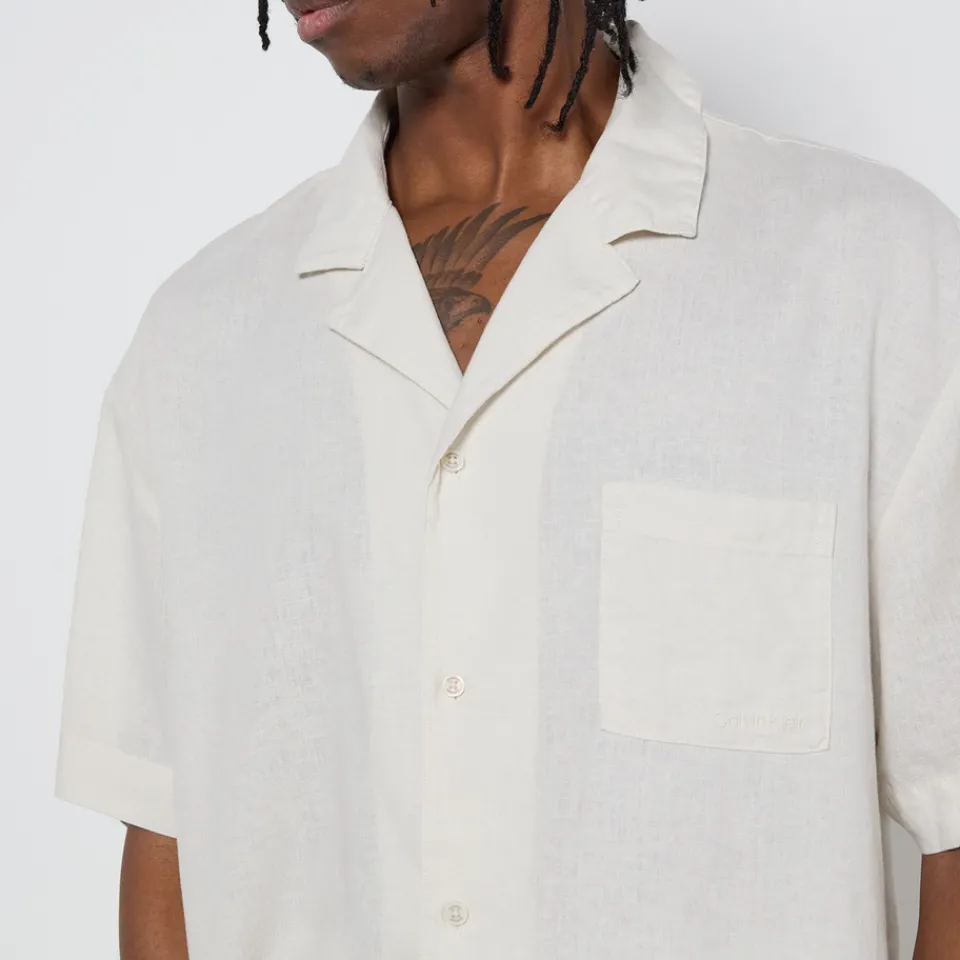 Loungewear|Dr. Martens Calvin Klein Linen-Blend Sleep Shirt - S