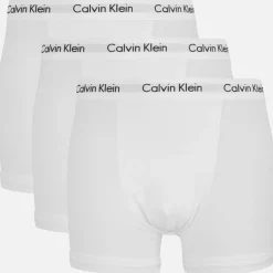 Underwear|Calvin Klein Men's Cotton-Blend Trunks - M