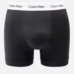 Underwear|Dr. Martens Calvin Klein Men's Three-Pack Cotton-Jersey Trunks - Black - S