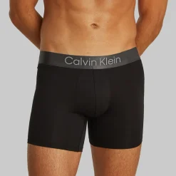 Underwear|Calvin Klein 3-Pack Brushed Cotton-Blend Jersey Boxer Briefs - S