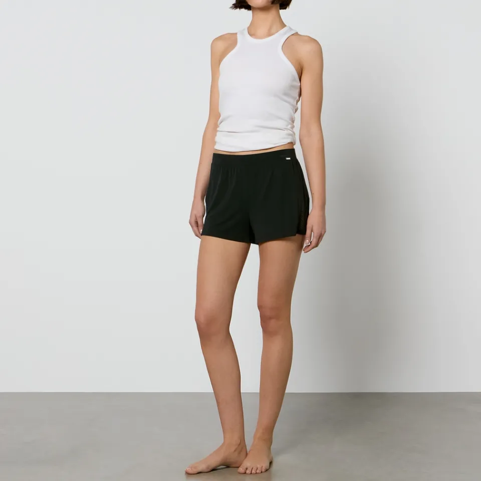 Loungewear|Dr. Martens Calvin Klein Sculpt Stretch-Jersey Lace Lounge Sleep Shorts - XS