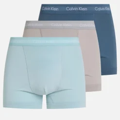 Underwear|Calvin Klein Three-Pack Cotton-Blend Jersey Boxers - S