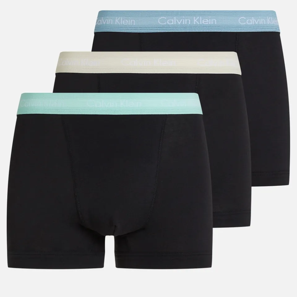 Underwear|Calvin Klein Three-Pack Cotton-Blend Jersey Boxers - S