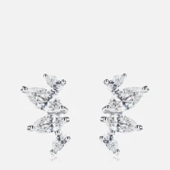Jewellery|Dr. Martens Carat London Kira White Gold Plated Sterling Silver Stud Earrings