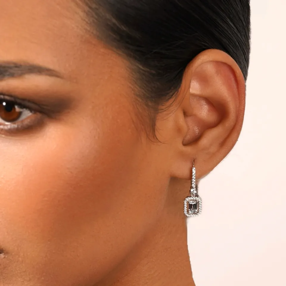 Jewellery|Dr. Martens Carat London Moxie Borderset Sterling Silver Drop Earrings