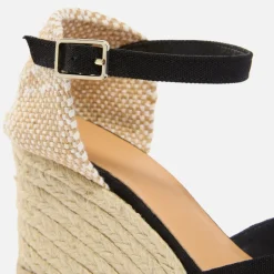 Heels|Sandals & Slides|Dr. Martens Castañer Women's Bianca Canvas Espadrille Wedge Sandals - 6