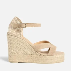 Heels|Dr. Martens Castañer Women's Bruna Cotton-Canvas Sandals - UK 3