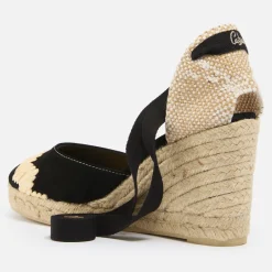 Heels|Sandals & Slides|Dr. Martens Castañer Women's Cande Suede Espadrilles Wedge Sandals - 6